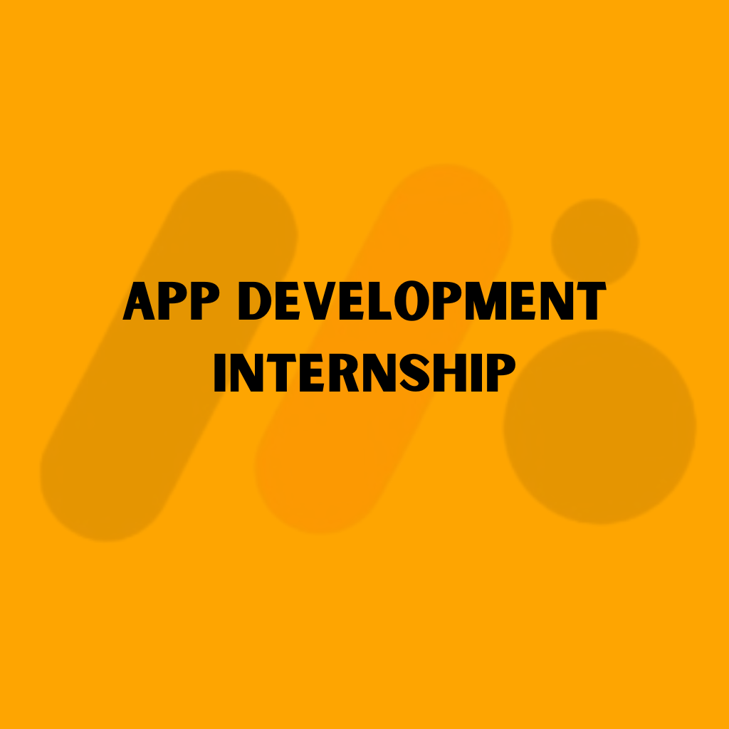 App Development Internship