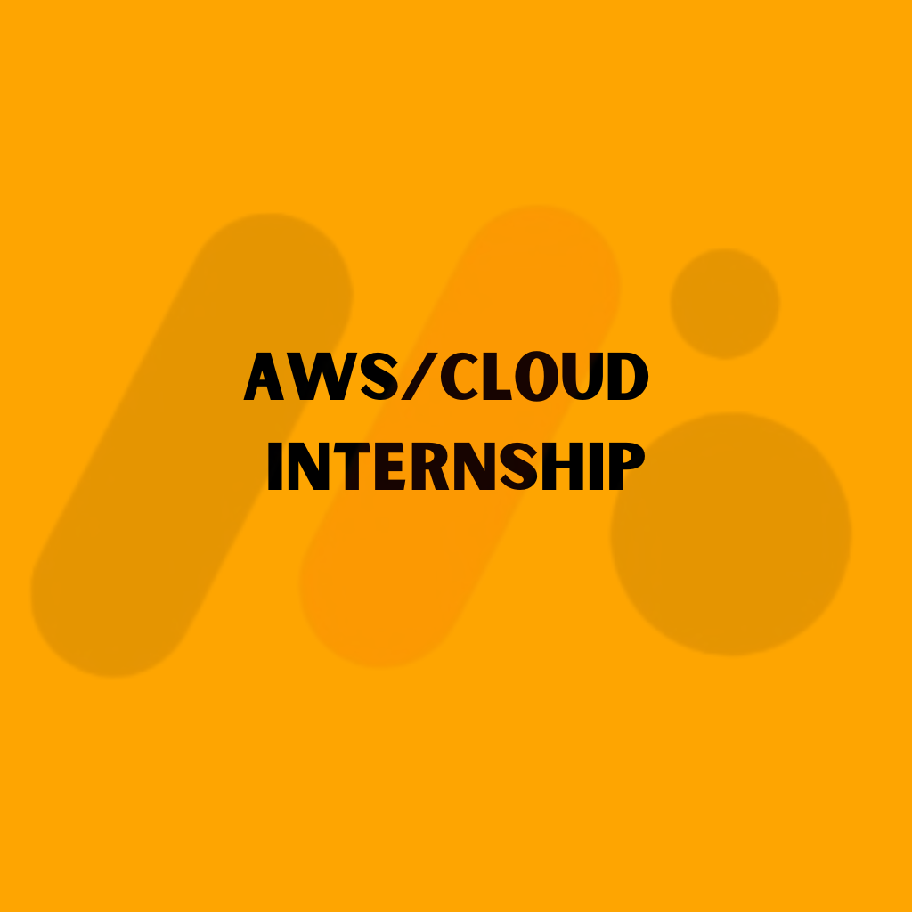 Aws/clod Internship