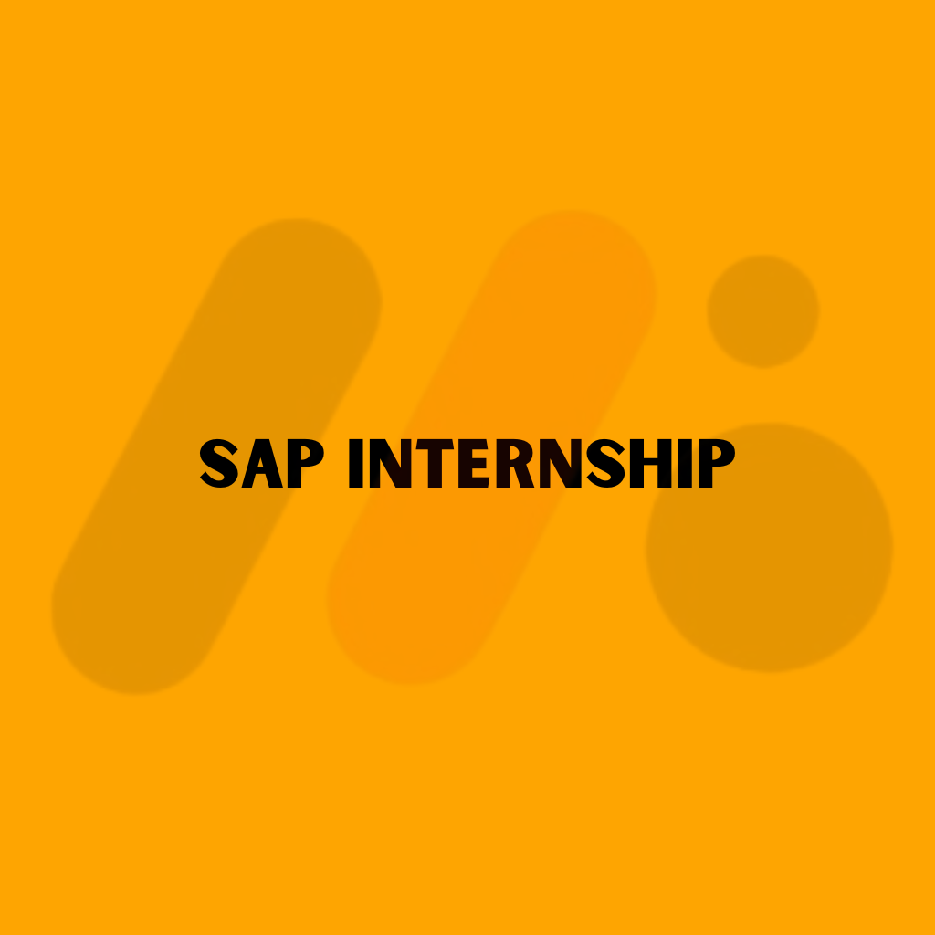 Sap Internship